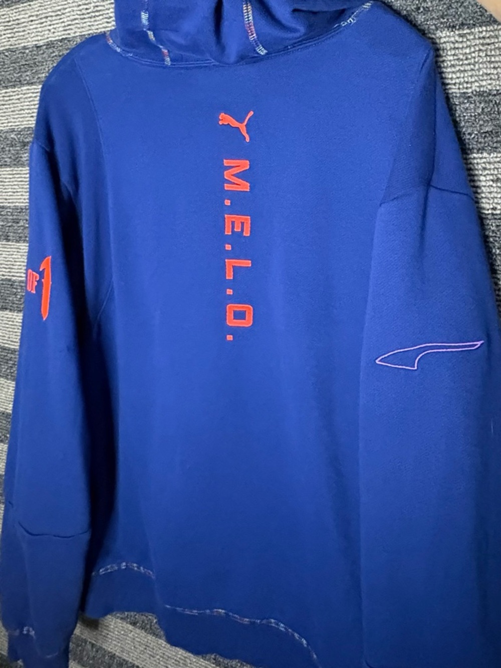 Puma x LaMelo Ball "Rare" Warm Up Hoodie Sweatshirt Elektro Blue Men’s XL - Picture 11 of 12